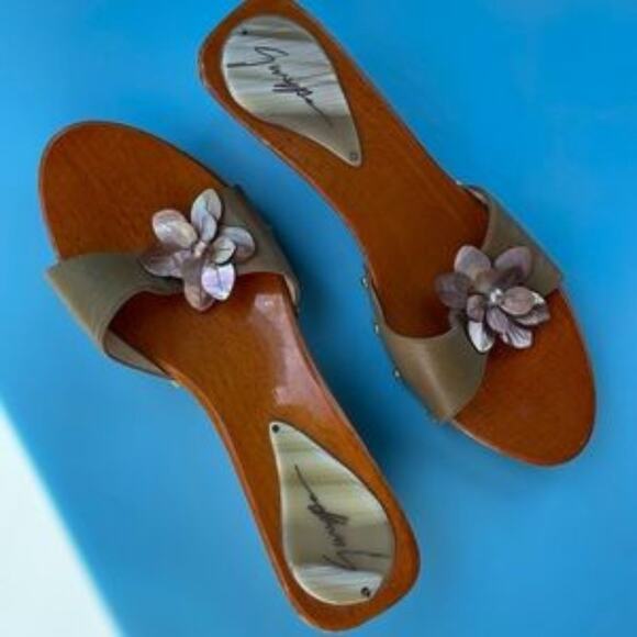 Giuseppe Zanotti Women’s Brown Comfort Slip On Platform Slide on Heel Shoes 8.5 - Picture 2 of 4